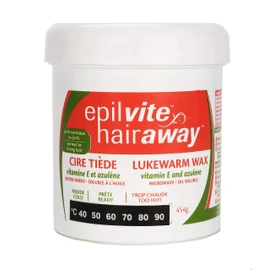 Epil-Vite/Hair Away - Lukewarm Wax Vitamin E and Azulene, 454 g