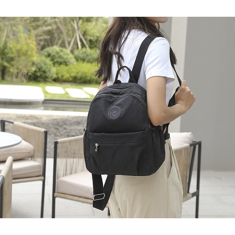 Laneko Mini Nylon Backpacks for Women Small Backpack Purse Lightweight