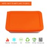 Sophico 3 Cup Rectangle Silicone Storage Cover Lids Replacement for