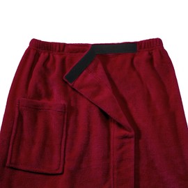 CelinaTex Happyfun Kilt Long L/XL 84 x 160 cm Bordeaux Micro Flannel Sauna Kilt Microfibre Sauna Sarong, bordeaux