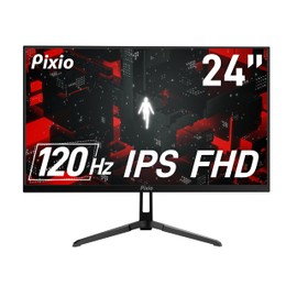 Pixio PX246 Wave White 24 inch 120Hz Refresh Rate FHD 1080p Resolution IPS Panel 4ms GTG Response Time Gaming Monitor with Adaptive Sync