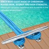 VEITHI 6 inch Chromium-Plated Boat Cleat 4 Pack, Boat Dock