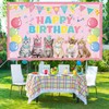 Cat Party Decoration Supplies Cat Happy Birthday Backdrop Kitten Photography