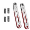 6 Pcs Mini Ratcheting Screwdriver Set, Right Angle Phillips with