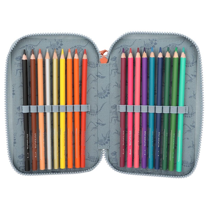 Depesche Dino World 12166 3-Compartment Pencil Case with LED Effects