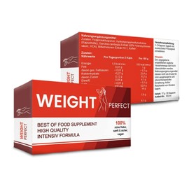 WEIGHT PERFECT Kapseln - zum Schnellen Abnehmen -kein Hungern- Mit Koffein & Bittermelonen-Extrakt - für den Stoffwechsel Effektiv & Gesund - natürliche Inhaltsstoffe - Reinvital