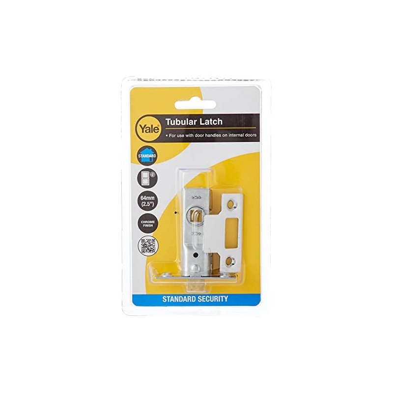 Yale Locks PM888ZP25 Mortice Latch 64mm 2.5-inch - Zinc Plated