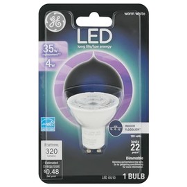 GE 93120701 LED Bulb MR16 GU10 Warm White 35 Watt Equivalence Clear