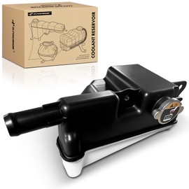 A-Premium Engine Coolant Overflow Recovery Reservoir Tank [with Cap] Compatible with Ford F-250 F-350 F-450 Super Duty 2020-2022, F-550 F-600 Super Duty 2020, 6.7L