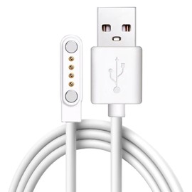 KIRVOS Universal Magnetic Charging Cable for Kids Watches, Accessories for Watches, 4 Pin Charging Cable for Smart Watches, Magnetic Charging Cord - Suitable for Watches, Headphones etc.