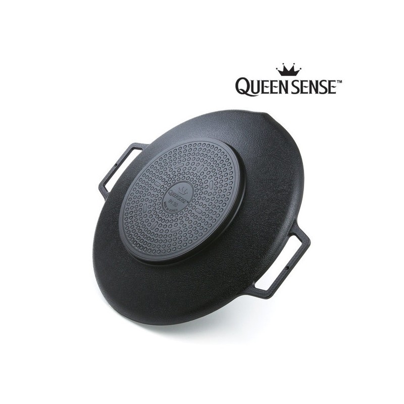 Queen Sense Titanium Coated Induction Camping Griddle Pan + Storage