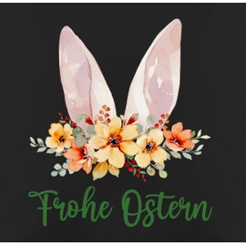 Cushion Cover – Easter Cushion – Happy Easter Rabbit Ears Easter Surprise Easter Mini Gifts Easter Small Items – 50 x 50 cm – Black – Cushion Rabbit Motif Easter Cushion Cover Easter Gifts Easter