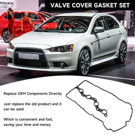 Engine Valve Cover Gasket - Compatible for Mitsubishi Lancer 2008-2017 for Mitsubishi Outlander 2008-2013/Outlander Sport 2011-2021 - Replace Part 1035A583, VS50765R