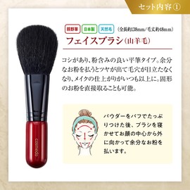 Takumono Cosmetic Brushes Kumano True Selection Makeup Brush Set of 8 + Case RB-S801