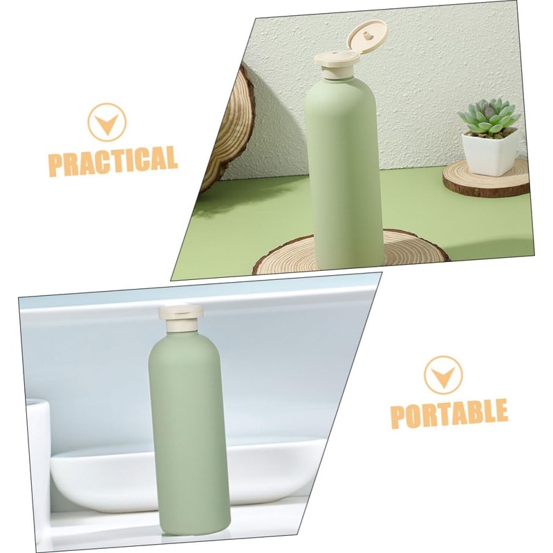 SHOWERORO Leakproof Hdpe Pp Squeeze Bottles for Travel Flip Cap