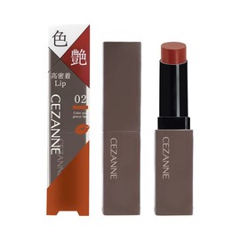 Cezanne Lip Color Shield 02 Orange Beige 0.1 oz (3.7 g) Gel Membrane Lip Beautiful Coloring Difficult to Fade