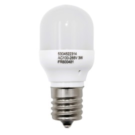 Delushaka 5304522314 Refrigerator Led Light Bulb Compatible for Frigidaire Refrigerator Light Bulb Replacement Base Ac100-265v E17 3w