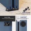 SMARTSTANDARD 60"/5FT Ceiling Mount Bypass Sliding Door Hardware Kit for