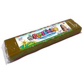 Craft for Kids Plasticine Mega Block Slab – 500g Non-Drying Modelling Clay for Sculpting and Sensory Play, Creative Toy for Boys & Girls, Ages 3+, Brown