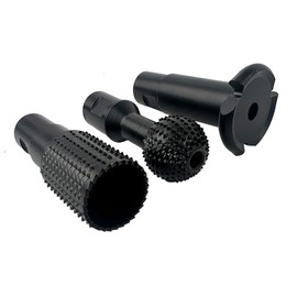 3pcs DIY Wood Carving and Deburring Tools Sphere Rotary Burrs with 5/8"-11 Thread for 4 1/2 and 5" Angle Grinder, Safe Carbon Steel Electric Grinder Bits Accessories for Wood Grinding Reaming Grooving