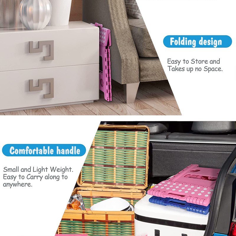 ACKO Folding Step Stool - 13 inch Height Premium Heavy