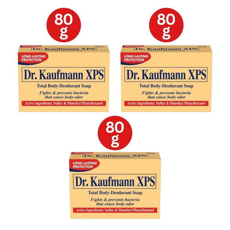 Dr. Kaufmann XPS Total Body Deodorant Soap 80g (Pack of
