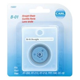 Carl Brands Professional Rotary Trimmer Replacement Blade Straight B-01 (2-Pack)