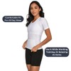 ALIGNMED Posture Shirt Pullover for Women (X-Large, White/Gray)