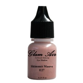 Glam Air Airbrushsh Eye Shadow Colors Water-based 0.25 Fl. Oz. Bottles of Eyeshadow(Choose Your Colors From Menu) (E27- SHIMMER MAUVE)