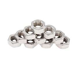 binifiMux 10pcs 1/2"-13 304 Stainless Steel Hex Nuts Lock Nuts