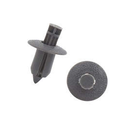 Motoforti Universal Car Push Type Rivet Fastener Door Bumper Pin Clips,8mm Hole Dia,Plastic,Gray,50 Pcs