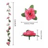 noved 5 Guias De Rosas Artificiales, Enredadera,decoracion 245cm
