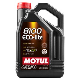 Motul 8100 Eco-Lite SAE 5W-30 Motor Oil, 5 Litre (Pack of 1)