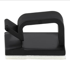 50PCS Electrical Cord Management Adhesive Cable Wire Clip Wire Clips Wall，Used for Cars, Offices, and Homes Cable Clips Cord Organizer (Black, Small)