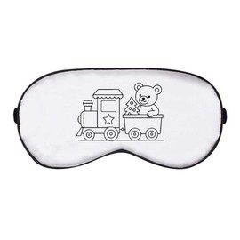 'Christmas Train with Teddy Bear' Sleep/Travel Eye Mask (EY00030082)