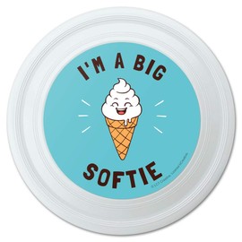 GRAPHICS & MORE I'm A Big Softie Soft Serve Ice Cream Cone Funny Humor Novelty 9" Flying Disc