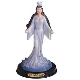 ICE ARMOR 9" H Diosa Del Mar Statue Goddess of The Sea Yemaya Holy Figurine Religious Decoration Office Desk/Home/Living Room/Table Decor, Perfect House Warming Gifts for New Home