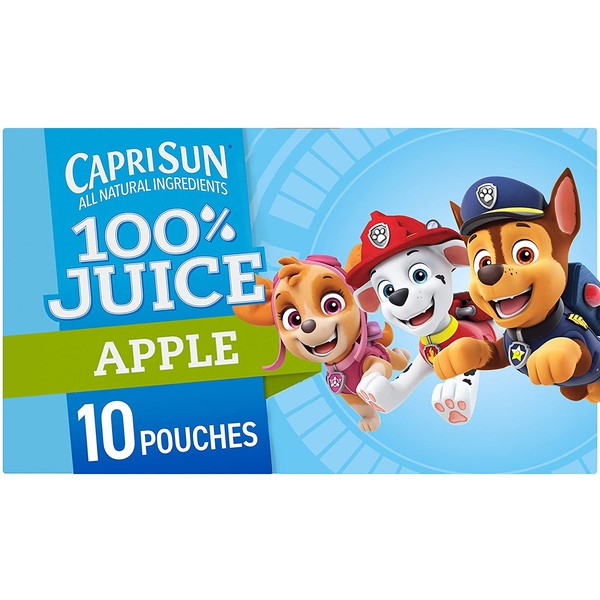 Capri Sun 100% Apple Juice Ready-to-Drink Juice (10 Pouches)