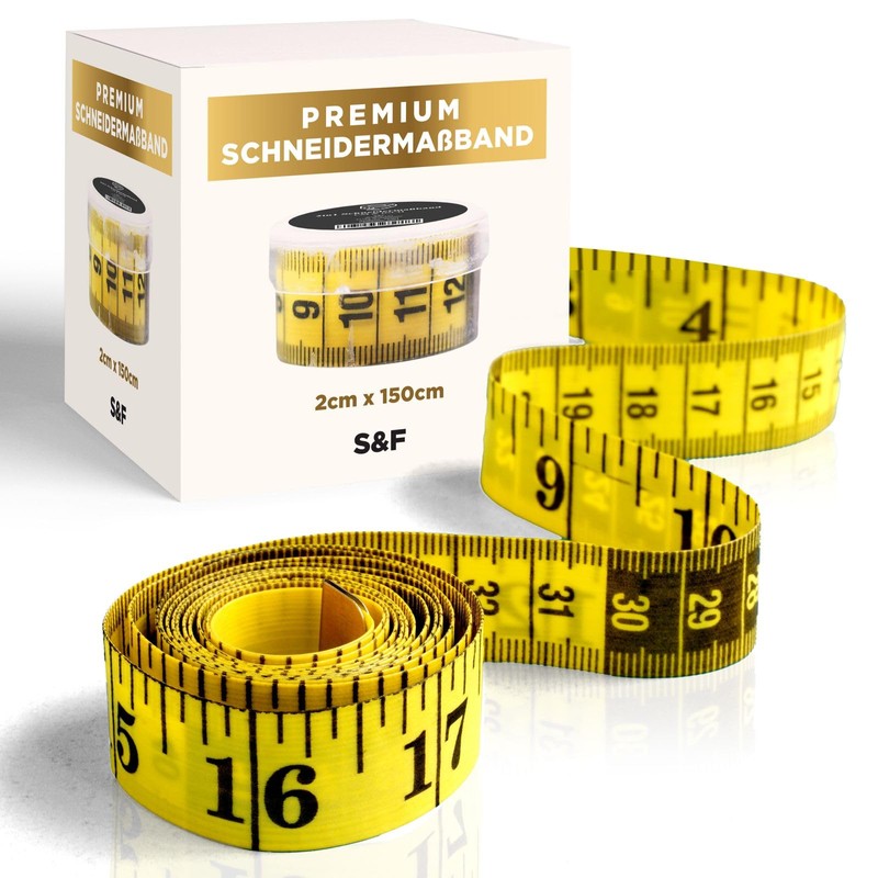 MaßHeld 2-in-1 Tape Measure | CM + INCH, 150 cm,