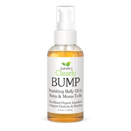 Clearly BUMP, Aceite Orgánico para la Barriga de Mamás y Futuras Mamás  Humectante para la Elasticidad de la Piel, Piel Estirada, Estrías y...        