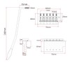 Alnicov A Set of Left handed Flat Saddle Single Tremolo