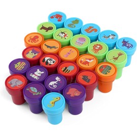 Kesote Stamp Children's Stamp Set Animal 26 Children's Stamp Self-Inking Party Bag Children's Birthday Gift Birthday Party Favour