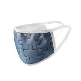 Komonee Adults Face Mask Washable Reusable Trendy Dustproof Jigsaw Puzzle Cloth Mouth Cover Covering For Boys Girls Outdoors Indoors Childrens School Protection