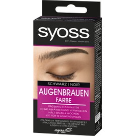 Syoss Eyebrow Kit Eyebrow Colour 1-1 Black Level 3 (17ml), Eyebrow Dye for a Natural Look and Long Lasting Result