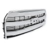 KingParts-Auto Chrome Front Upper Grille Grill W/O Camera For 2015