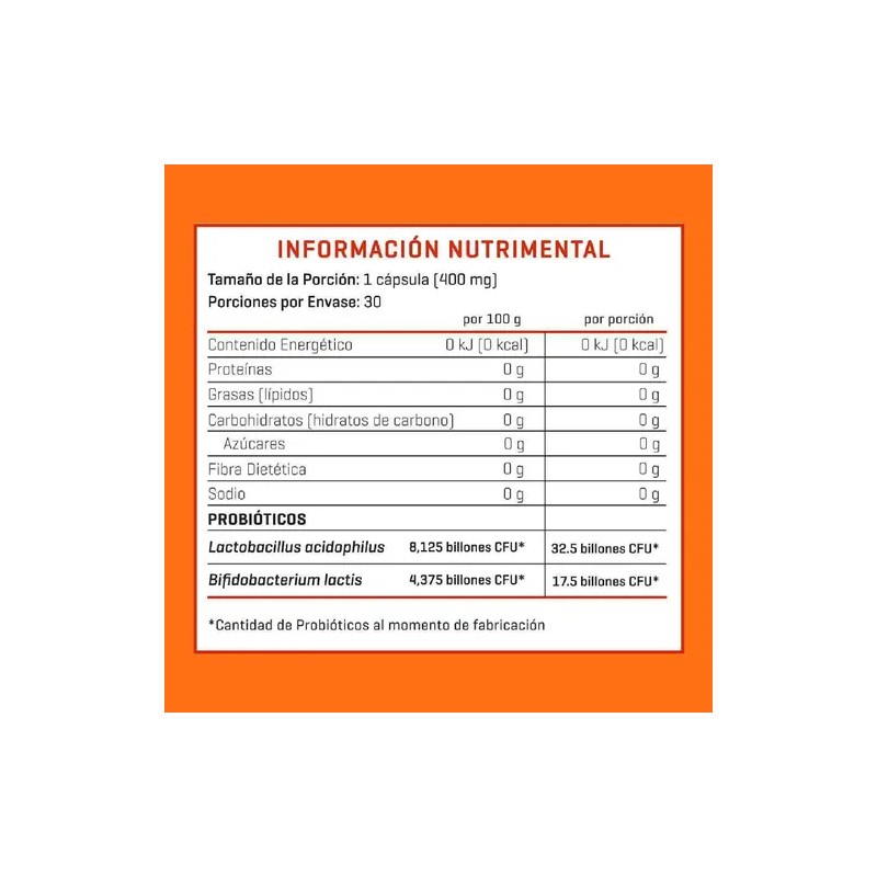 Probiotix | 50 Billones De Probióticos | 2 Cepas |