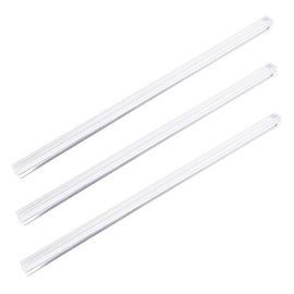 Tulead 3PCS Square Rod Acrylic Rods Clear Rods Plastic Rod Plexiglass Rod 10x10x300mm