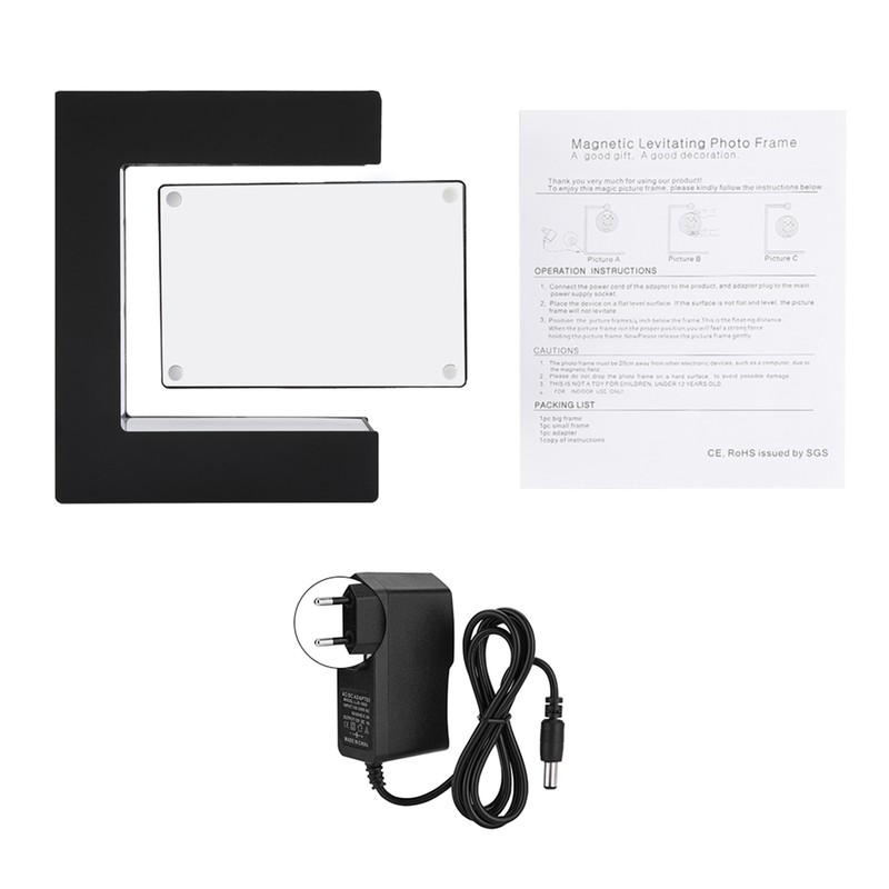 LED Magnetic Levitation Photo Frame Home Office Wedding Decoration