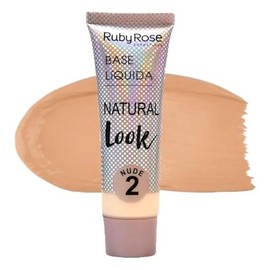 Ruby Rose Natural Look Base Líquida Acabado Textura Ligera Uso Diario Vegana Cruelty Free Dermatológicamente Probada Nude
