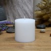 3 Inch White Citronella Pillar Candle